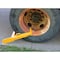 Vestil Steel Trailer Wheel Lock, 12 X 23 Usable, For Use On Single Tires, Yellow TWL-1223 - alternate 2